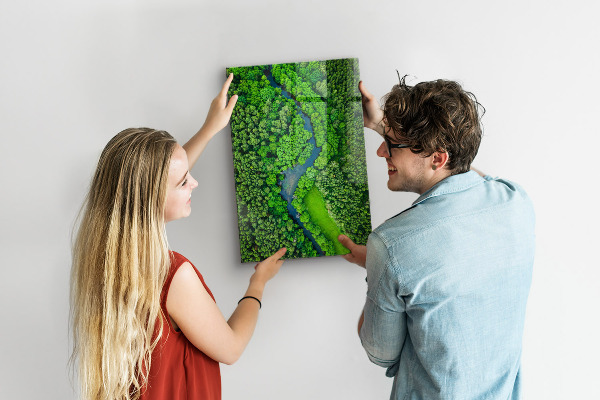 Magneet bord Bosbomen rivier