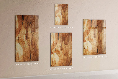 Magnet board Natuurlijk hout