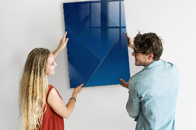 Decoratief glazen wandbord beschrijfbaar en magnetisch Modern prikbord voor foto's en notities