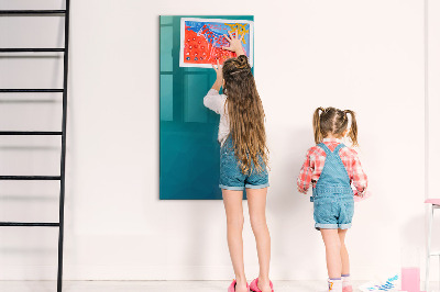 Decoratief glazen wandbord beschrijfbaar en magnetisch Modulair bord voor notities en foto's