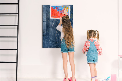 Decoratief glazen wandbord beschrijfbaar en magnetisch Modern prikbord voor notities en foto's