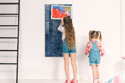 Decoratief glazen wandbord beschrijfbaar en magnetisch Modern prikbord voor notities en foto's