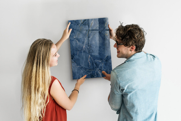 Decoratief glazen wandbord beschrijfbaar en magnetisch Modern prikbord voor notities en foto's