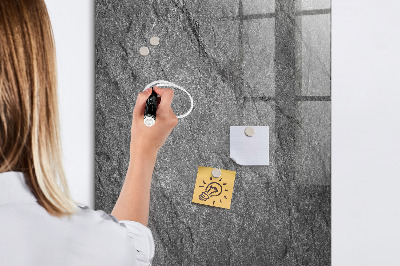 Memobord van glas met print inclusief neodymium magneten Modern prikbord voor notities en foto's