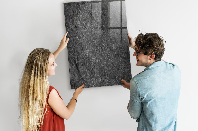 Memobord van glas met print inclusief neodymium magneten Modern prikbord voor notities en foto's