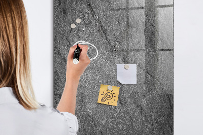 Memobord van glas met print inclusief neodymium magneten Modern prikbord voor notities en foto's