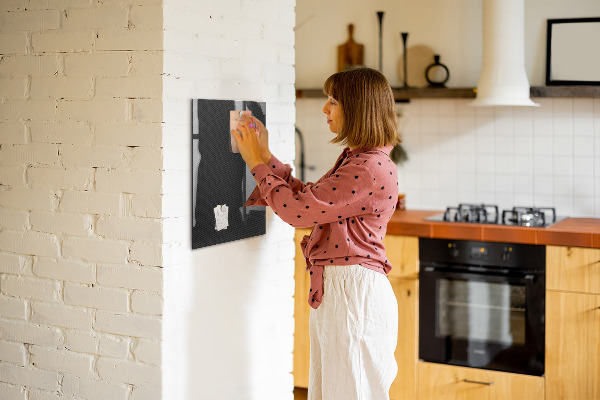 Decoratief glazen wandbord beschrijfbaar en magnetisch Stijlvol bord voor foto's en notities