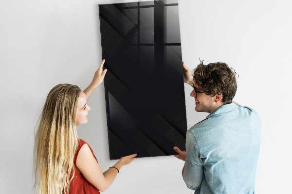 Memobord van glas met print inclusief neodymium magneten Modern prikbord voor notities en foto's