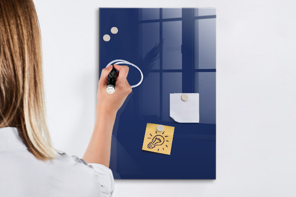 Decoratief glazen wandbord beschrijfbaar en magnetisch Magnetisch bord voor foto's en notities