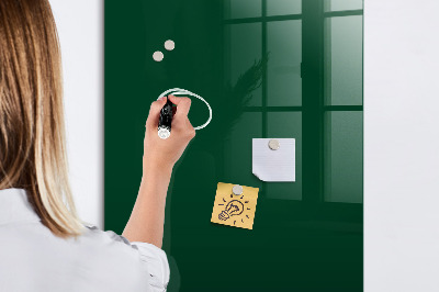 Memobord van glas met print inclusief neodymium magneten Magnetisch bord voor foto's en notities