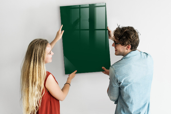 Memobord van glas met print inclusief neodymium magneten Magnetisch bord voor foto's en notities