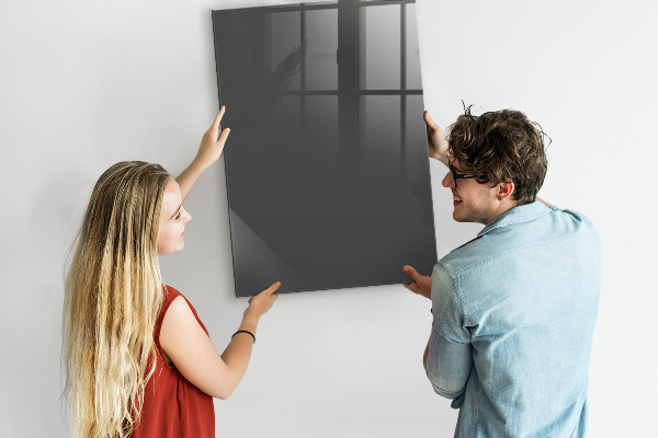 Decoratief glazen wandbord beschrijfbaar en magnetisch Magnetisch bord voor notities en foto's