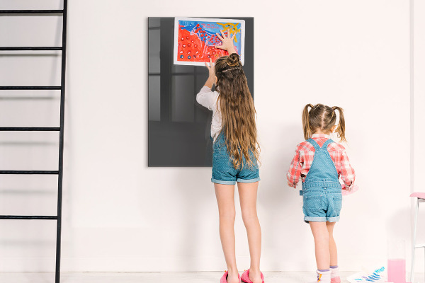 Decoratief glazen wandbord beschrijfbaar en magnetisch Magnetisch bord voor notities en foto's