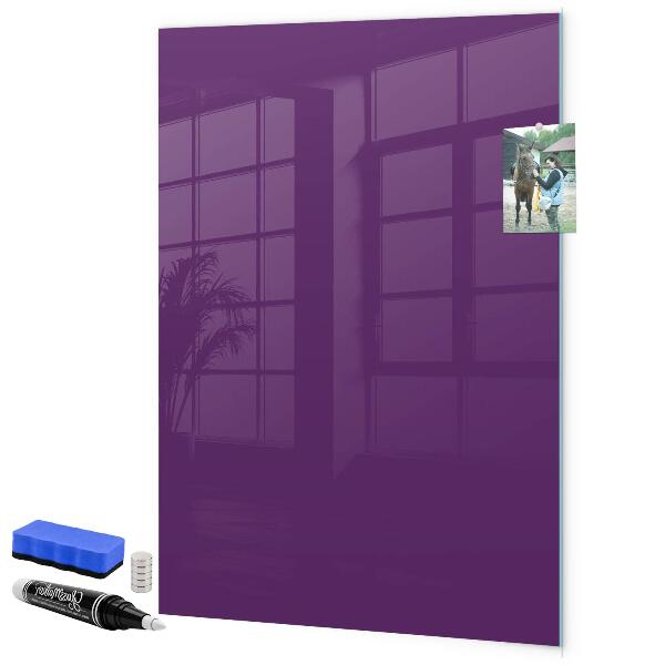 Memobord van glas met print inclusief neodymium magneten Een kleurrijk prikbord voor notities en foto's