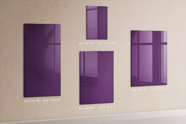 Memobord van glas met print inclusief neodymium magneten Een kleurrijk prikbord voor notities en foto's