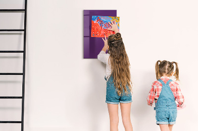 Memobord van glas met print inclusief neodymium magneten Een kleurrijk prikbord voor notities en foto's