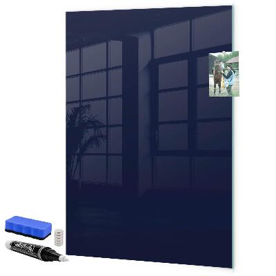 Decoratief glazen wandbord beschrijfbaar en magnetisch Modern prikbord voor notities en foto's