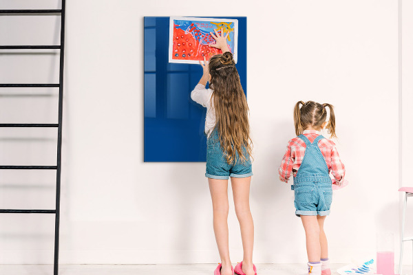 Decoratief glazen wandbord beschrijfbaar en magnetisch Magnetisch bord voor foto's en notities
