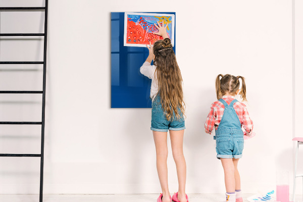 Decoratief glazen wandbord beschrijfbaar en magnetisch Magnetisch bord voor foto's en notities