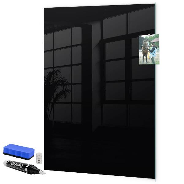 Decoratief glazen wandbord beschrijfbaar en magnetisch Magnetisch bord voor notities en foto's