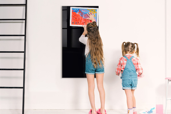 Decoratief glazen wandbord beschrijfbaar en magnetisch Magnetisch bord voor notities en foto's
