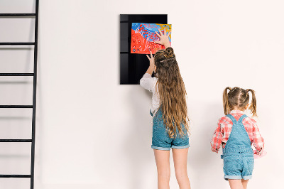 Decoratief glazen wandbord beschrijfbaar en magnetisch Magnetisch bord voor notities en foto's