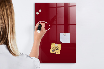 Memobord van glas met print inclusief neodymium magneten Magnetisch bord voor notities en foto's