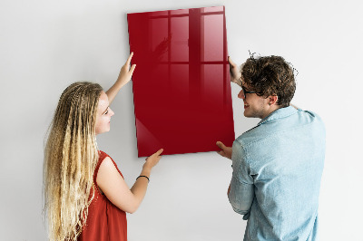 Decoratief glazen wandbord beschrijfbaar en magnetisch Een kleurrijk prikbord voor notities en foto's