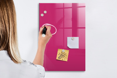 Memobord van glas met print inclusief neodymium magneten Een kleurrijk prikbord voor notities en foto's