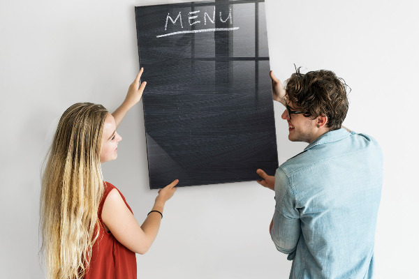 Memobord van glas met print inclusief neodymium magneten Notitie- en fotobord
