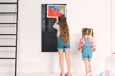 Memobord van glas met print inclusief neodymium magneten Notitie- en fotobord