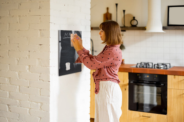 Memobord van glas met print inclusief neodymium magneten Notitie- en fotobord