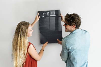 Memobord van glas met print inclusief neodymium magneten Notitie- en fotobord