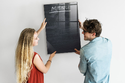Memobord van glas met print inclusief neodymium magneten Notitie- en fotobord