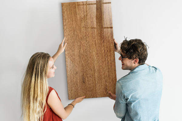 Decoratief glazen wandbord beschrijfbaar en magnetisch Magnetisch bord voor foto's en notities