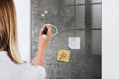 Decoratief glazen wandbord beschrijfbaar en magnetisch Modern prikbord voor foto's en notities