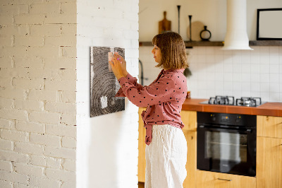 Decoratief glazen wandbord beschrijfbaar en magnetisch Magnetisch bord voor foto's en notities