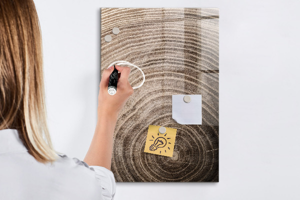 Decoratief glazen wandbord beschrijfbaar en magnetisch Magnetisch bord voor foto's en notities