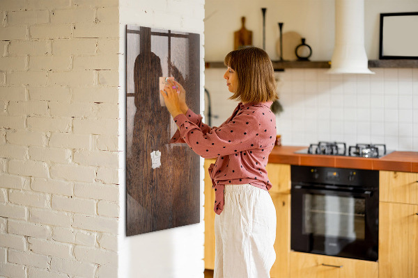 Memobord van glas met print inclusief neodymium magneten Magnetisch notitieblok