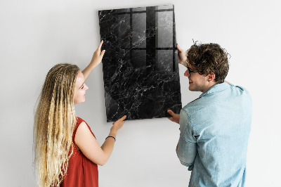Memobord van glas met print inclusief neodymium magneten Modern prikbord voor notities en foto's