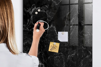Memobord van glas met print inclusief neodymium magneten Een stijlvol bord voor notities en foto's