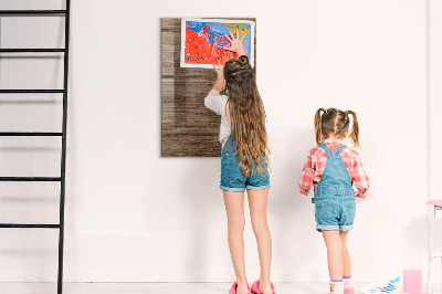 Decoratief glazen wandbord beschrijfbaar en magnetisch Modern prikbord voor foto's en notities