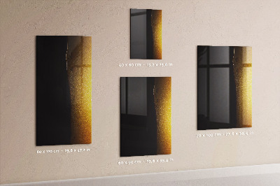 Memobord van glas met print inclusief neodymium magneten Magnetisch bord voor notities en foto's