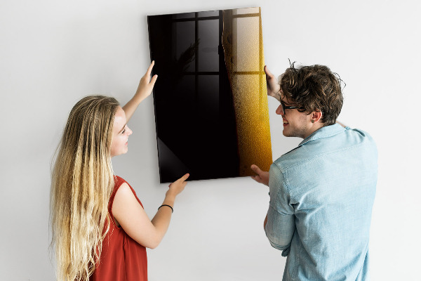 Memobord van glas met print inclusief neodymium magneten Magnetisch bord voor notities en foto's