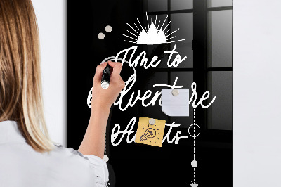 Memobord van glas met print inclusief neodymium magneten Creatief moodboard voor foto's en notities