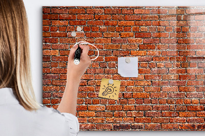 Memobord van glas met print inclusief neodymium magneten Magnetisch bord voor foto's en notities