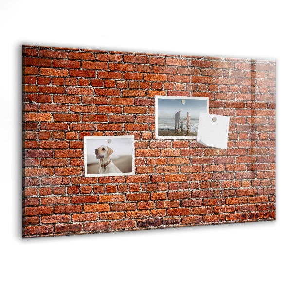 Memobord van glas met print inclusief neodymium magneten Magnetisch bord voor foto's en notities