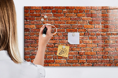 Memobord van glas met print inclusief neodymium magneten Magnetisch bord voor foto's en notities