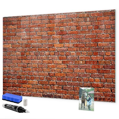 Memobord van glas met print inclusief neodymium magneten Magnetisch bord voor foto's en notities