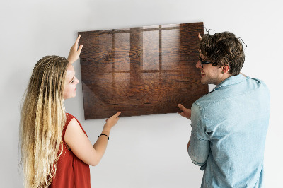 Decoratief glazen wandbord beschrijfbaar en magnetisch Een knusse ruimte om je herinneringen tentoon te stellen.